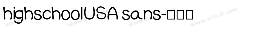highschoolUSA sans字体转换
